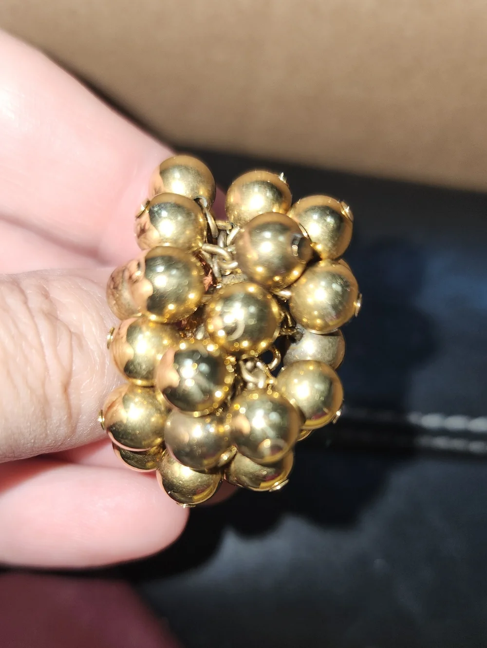 Kate Spade New York Bloom Elegant Gold Tone Cluster Ring